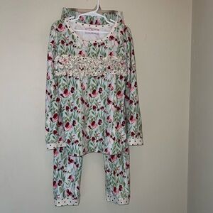 Sweethoney Floral Long Sleeve Pajamas Set